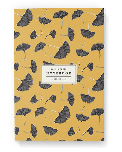 gingko leaf notebook