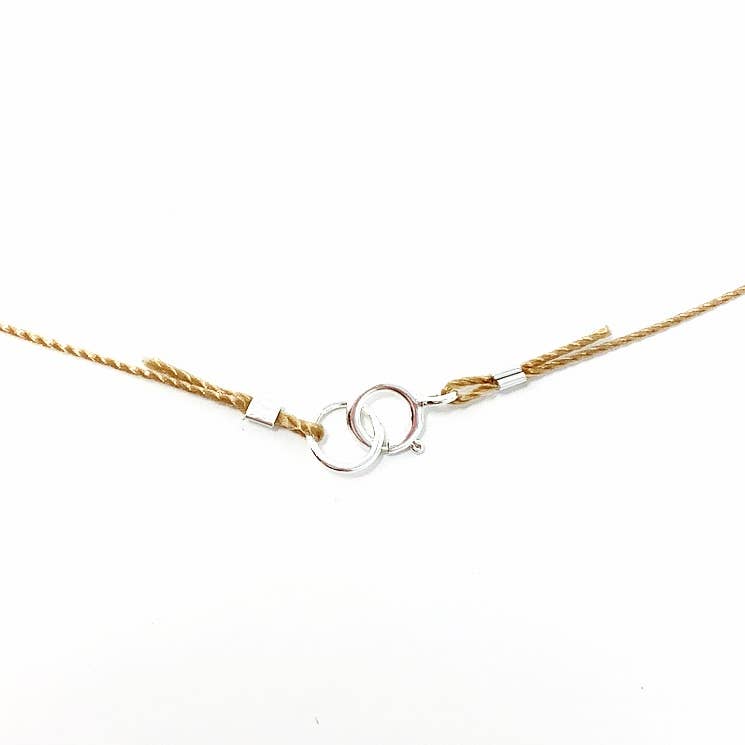 clasp of rose quartz faceted heart necklace