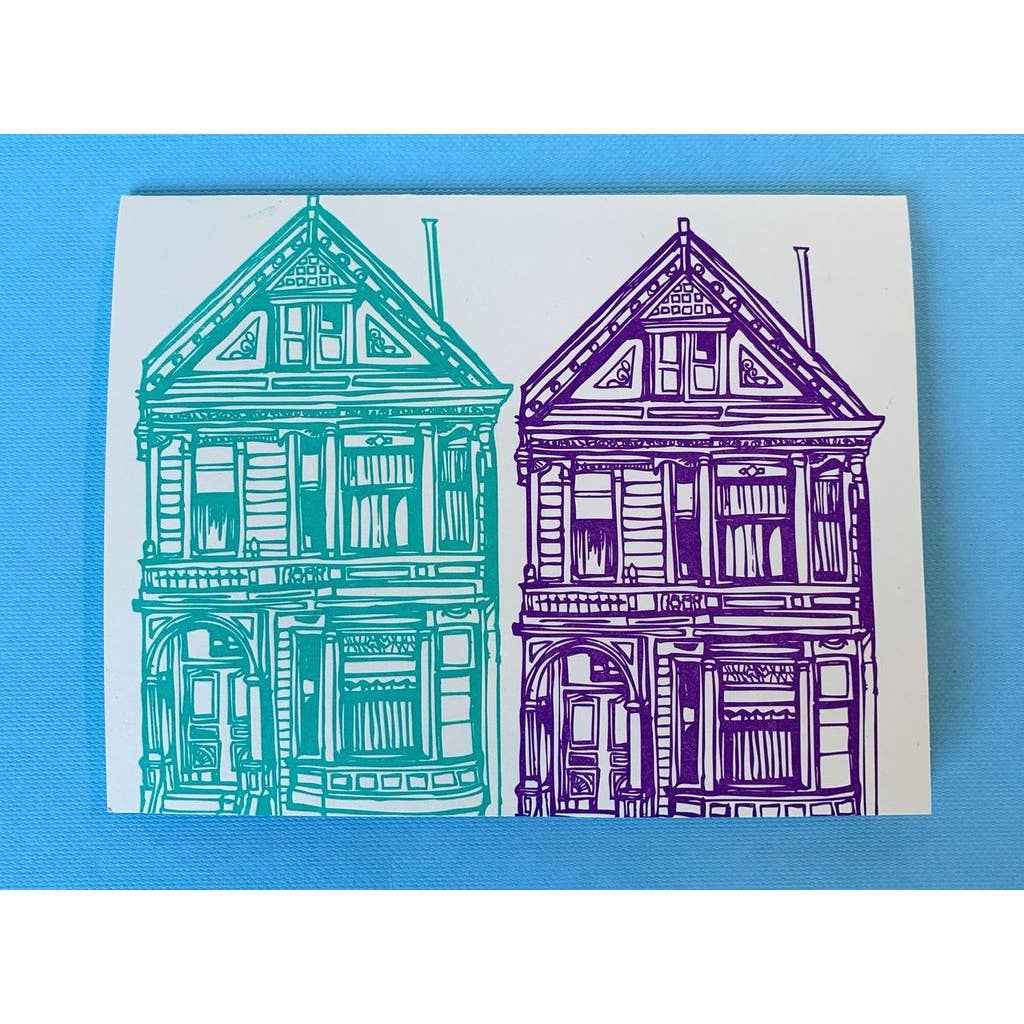 Horizontal Houses Card