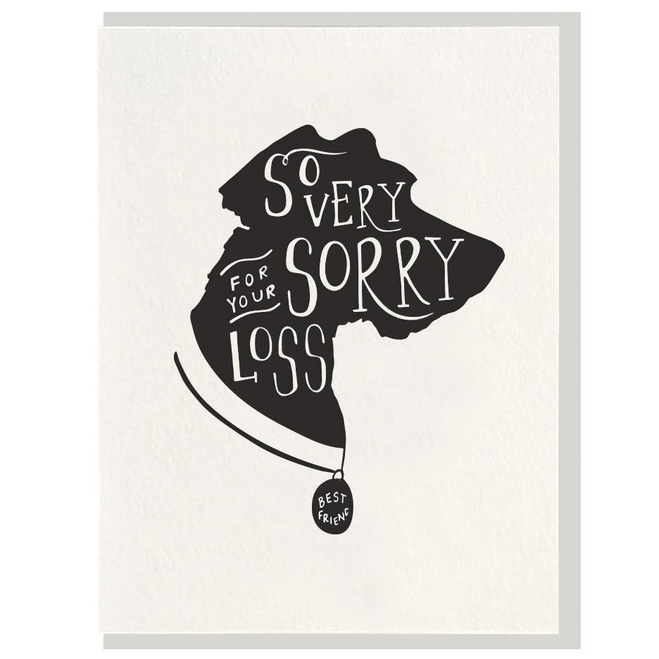 So Very Sorry Dog Sympathy Card