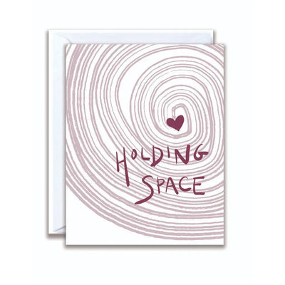 holding space greeting card