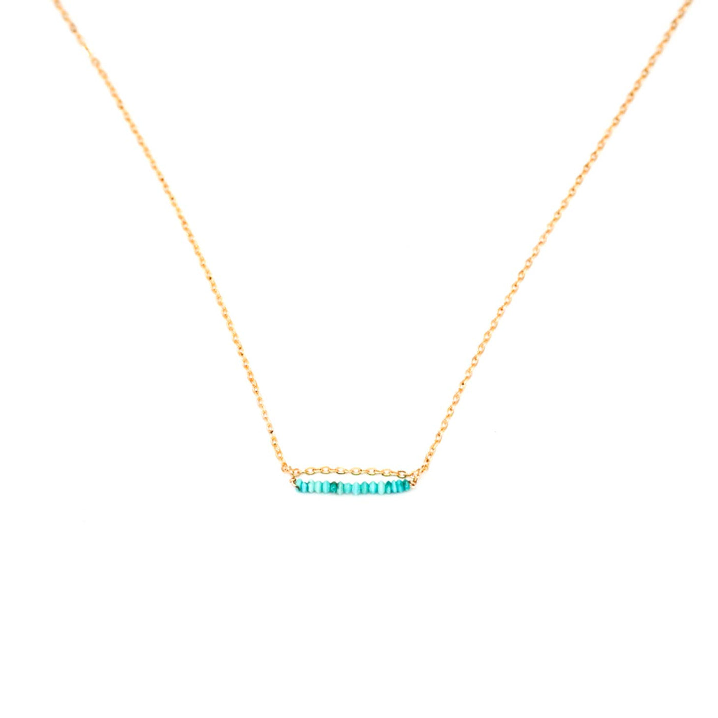 Tiny turquoise necklace