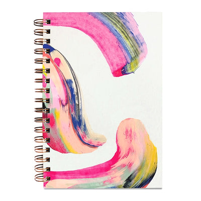 candy swirl hand painted notebook