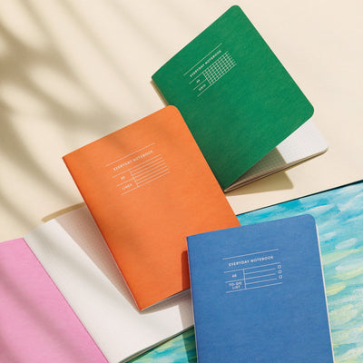 everyday notebooks in various colors