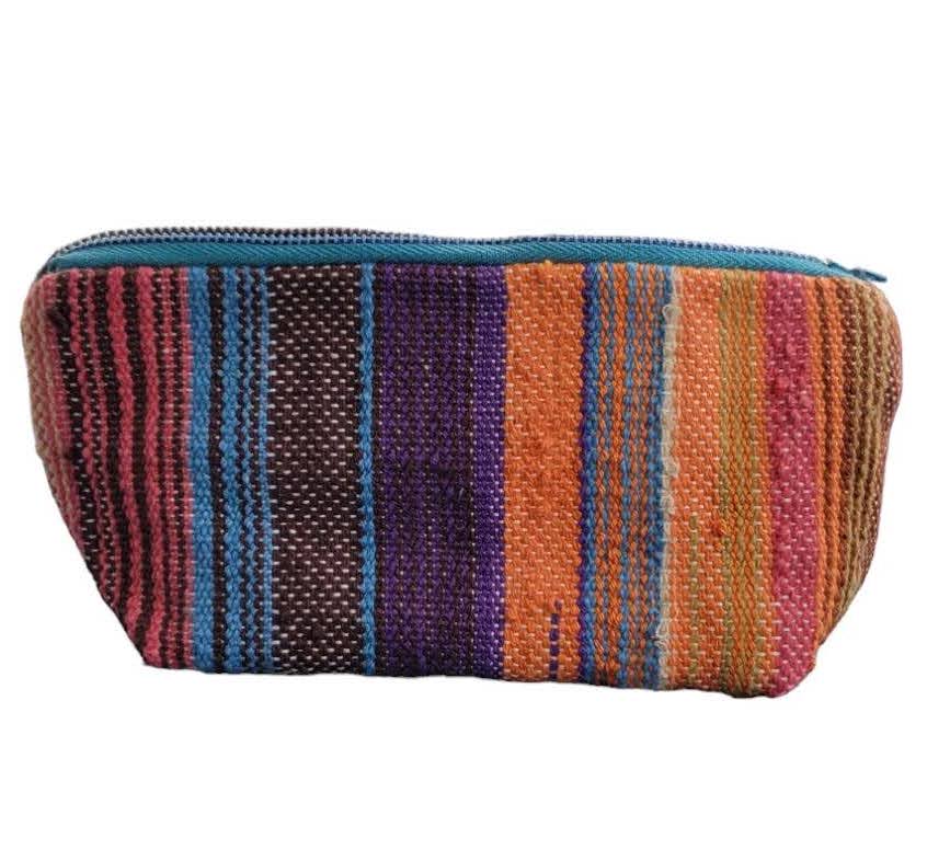 hand-woven makeup bag