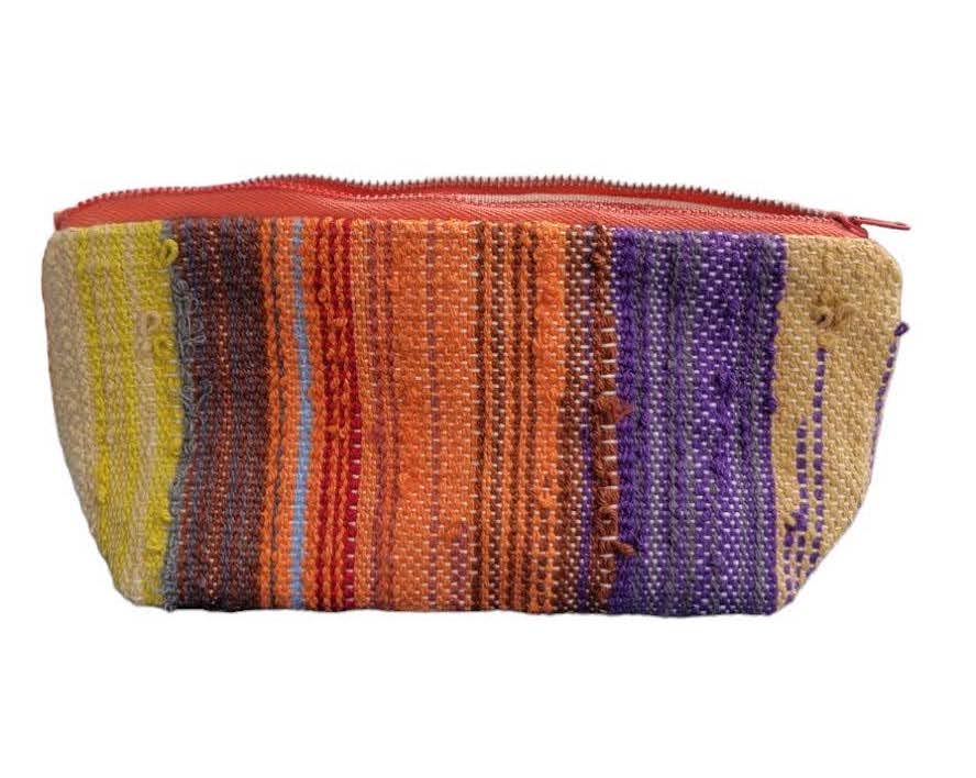 hand-woven makeup bag