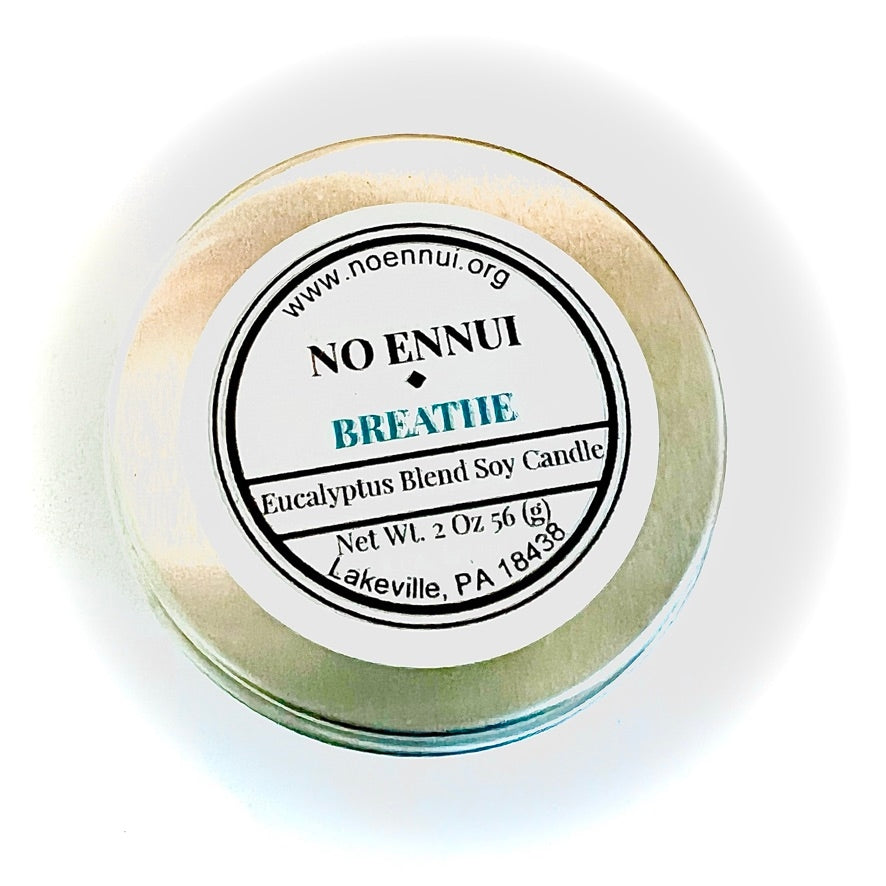 breathe eucalyptus mint candle tin cover